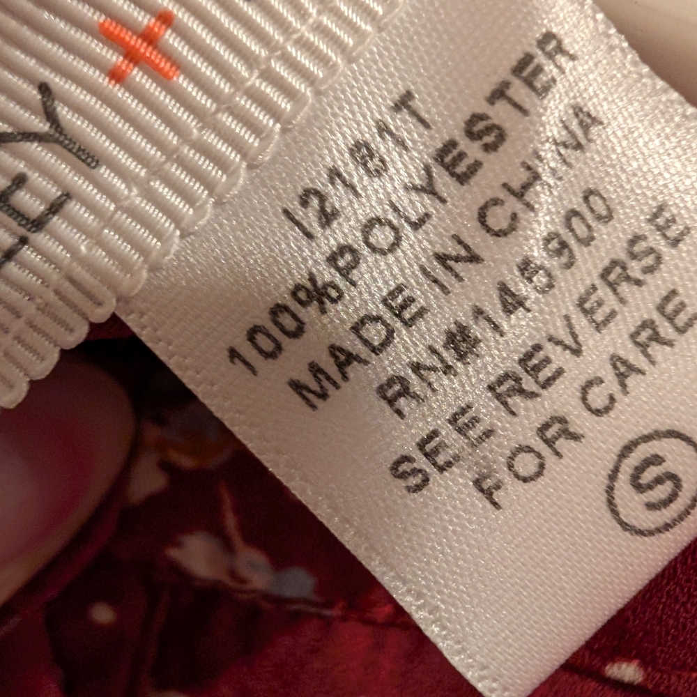 Rue21 Burgundy Floral Blouse - Picture 6 of 6